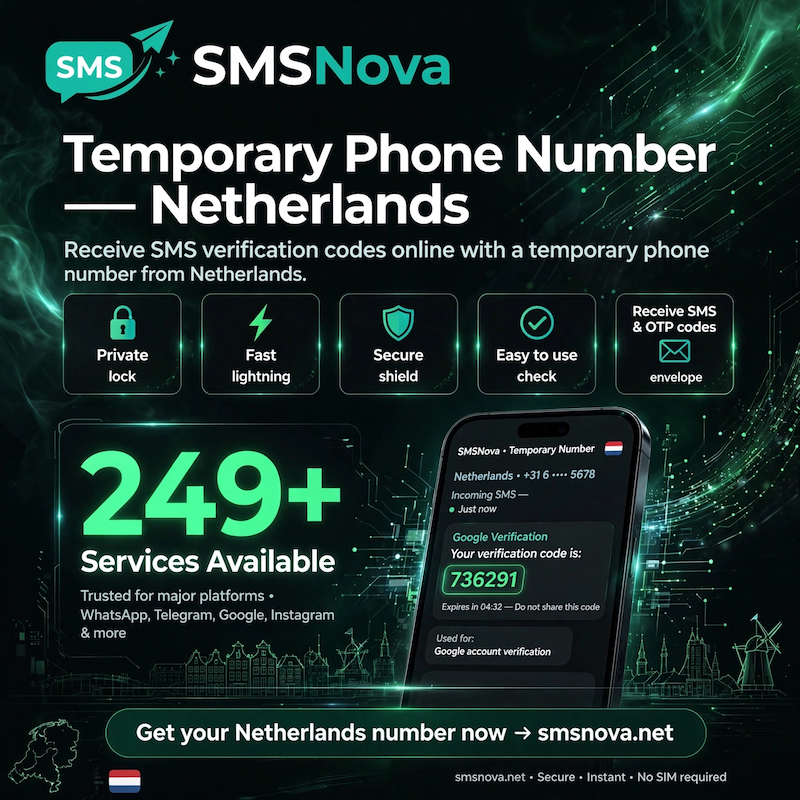 Netherlands 1 Temporary phone number Netherlands