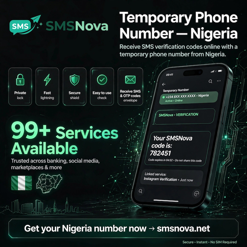Nigeria 1 Temporary phone number Nigeria
