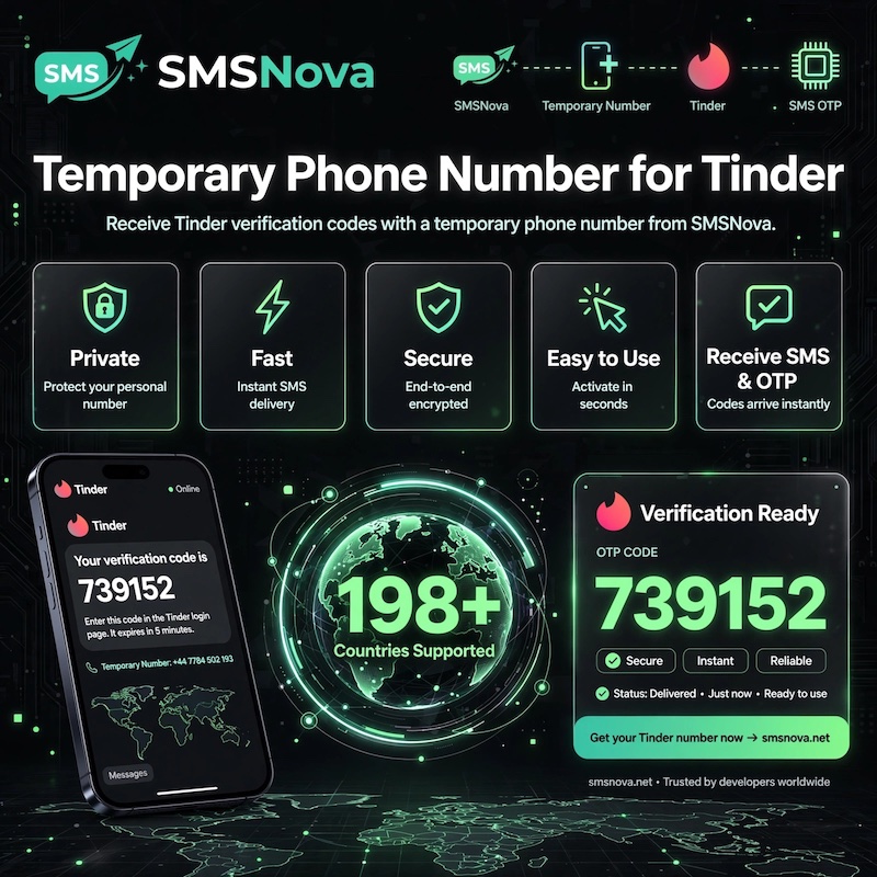 Temporary phone number Tinder