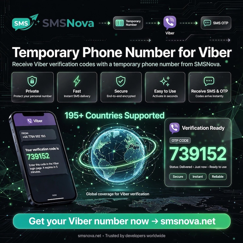Temporary phone number Viber