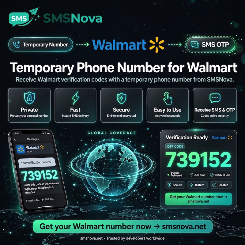 Temporary phone number Walmart