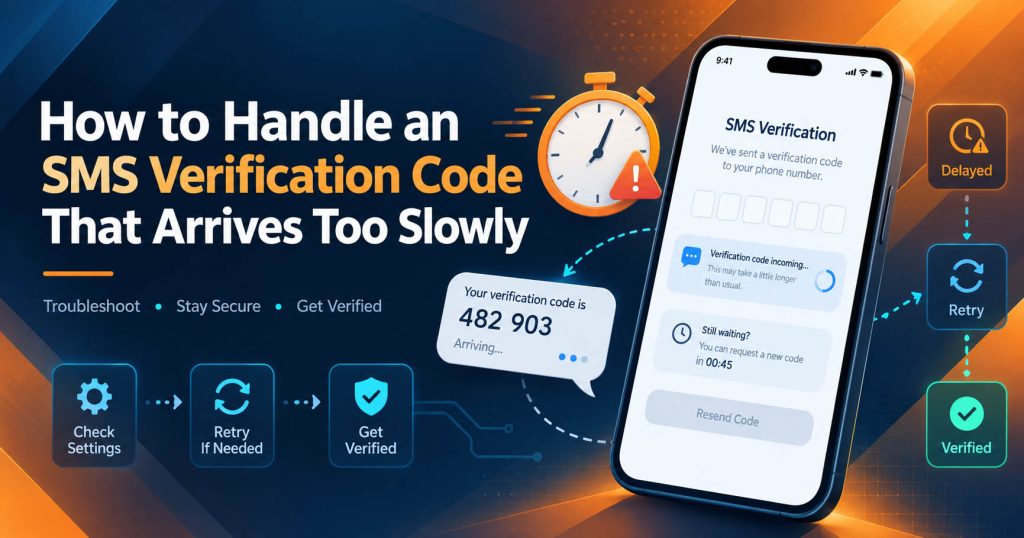 How to Fix SMS Verification Errors Quickly and Effectively 2 How to Handle an SMS Verification Code That Arrives Too Slowly
