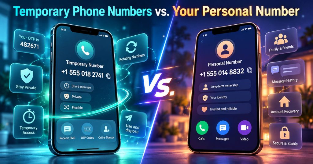 Temporary Phone Number vs. Personal Phone Number: What’s the Difference and Which Type Should You Choose? 1 Temporary Phone Numbers vs. Your Personal Number