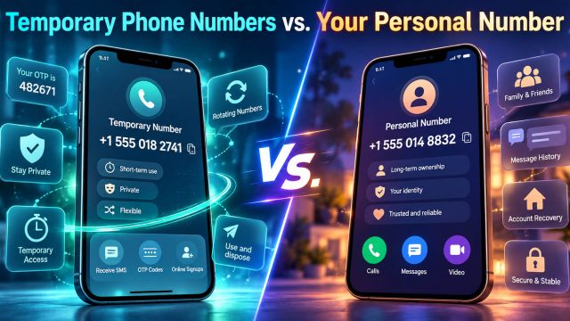 Temporary Phone Numbers vs. Your Personal Number